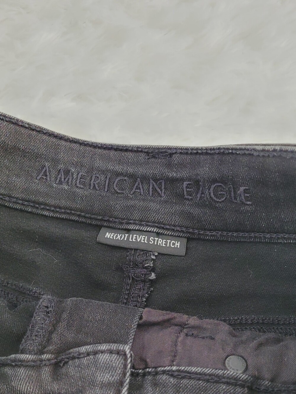 Distressed Black Jean Shorts | Size 4 | American Eagle Outfitters - Picture 3 of 6